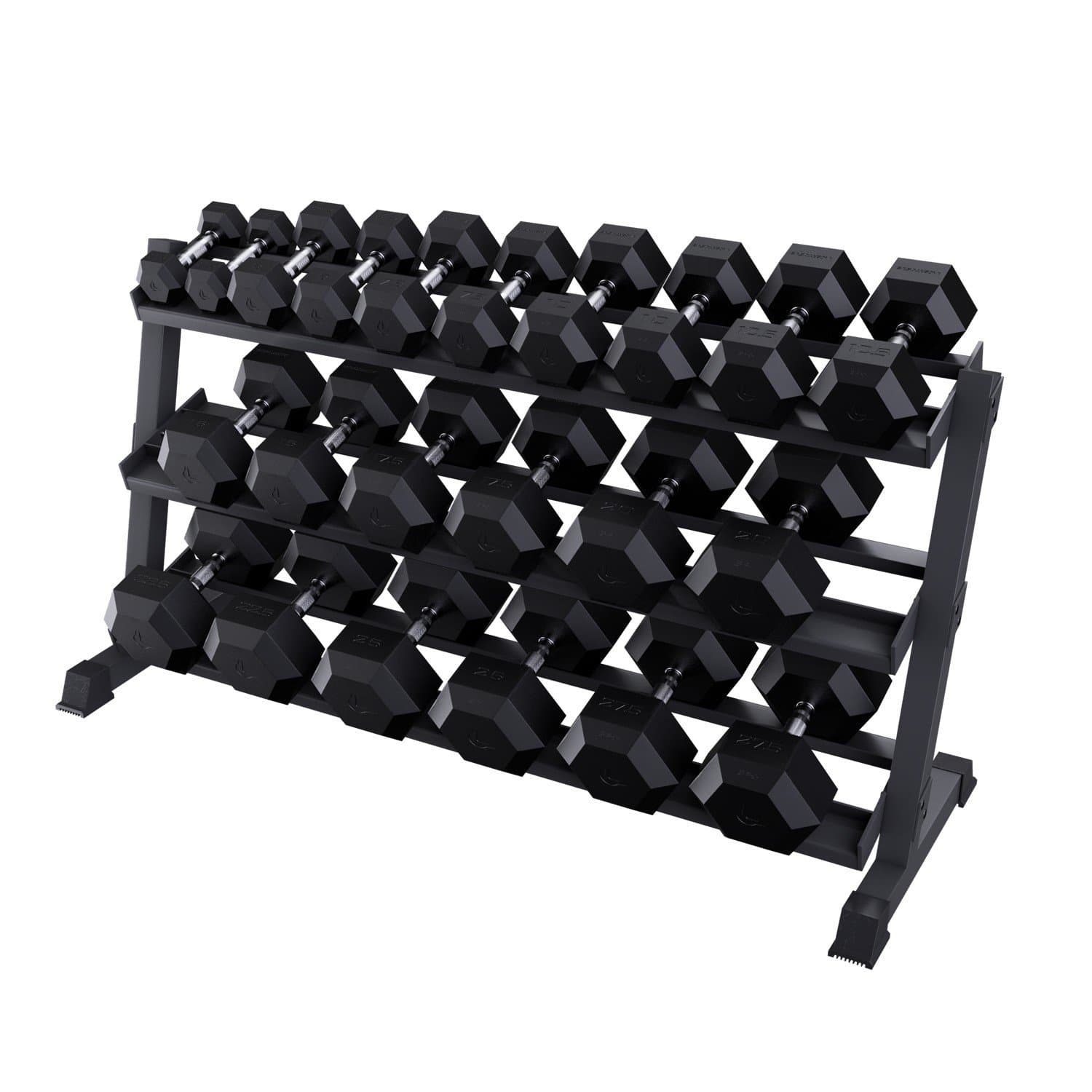 SET MANUBRI HEX TRAINING + RASTRELLIERA 2,5 - 40 KG