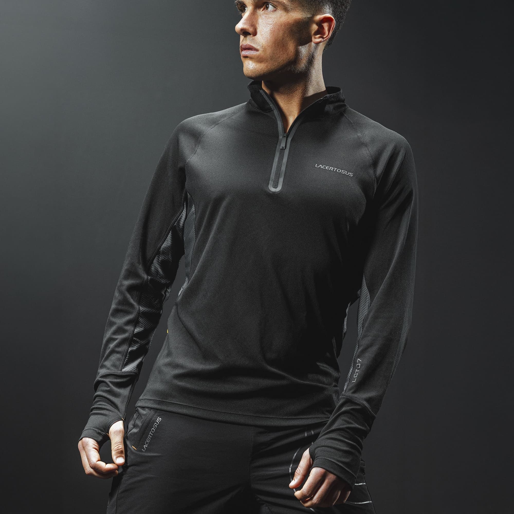 Maglia in tessuto tecnico maniche lunghe uomo Lacertosus® - taglia S — vista 1