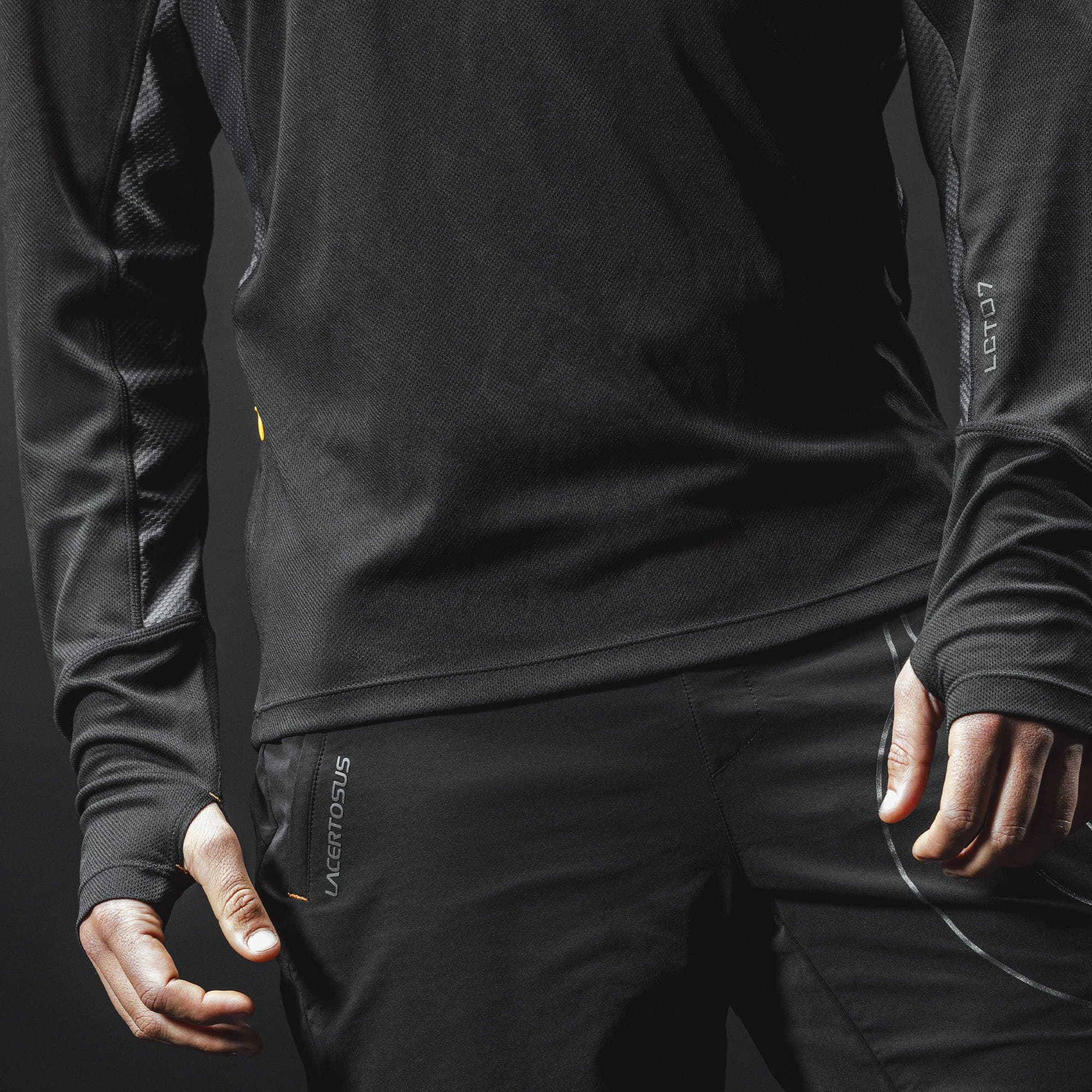 Maglia in tessuto tecnico maniche lunghe uomo Lacertosus® - taglia S — vista 3