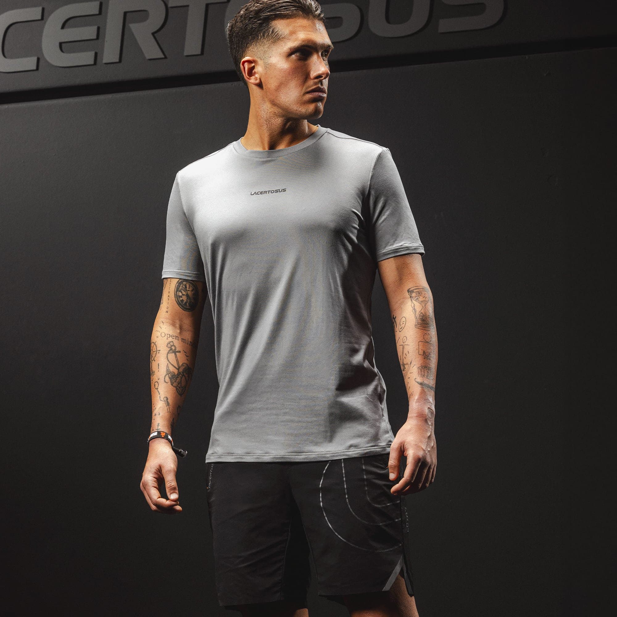 Maglia da uomo grigia Lacertosus® - taglia L