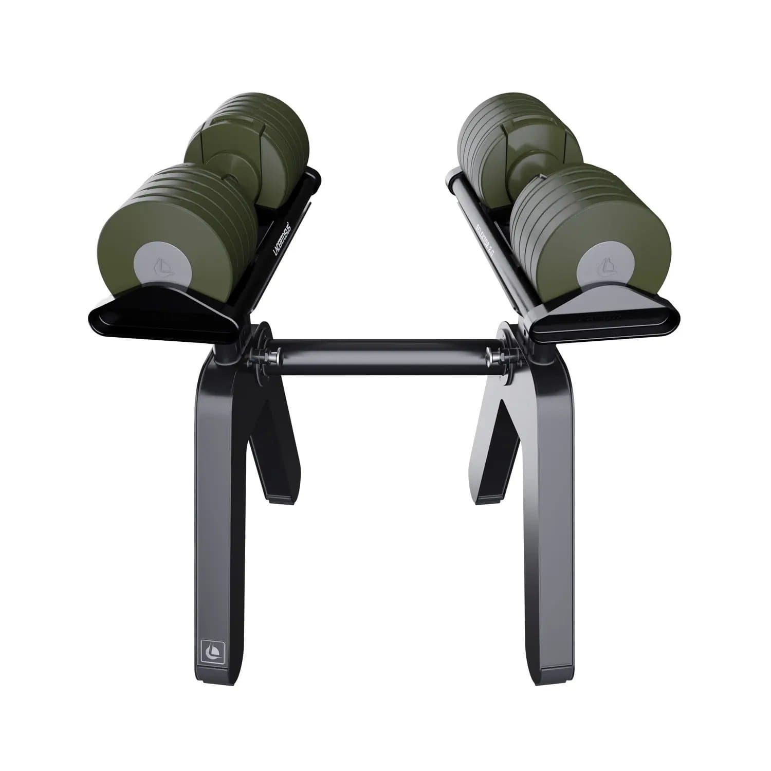 SELEKTOR SET Manubri Regolabili 2-40 Tactical Green con Rastrelliera — vista 4