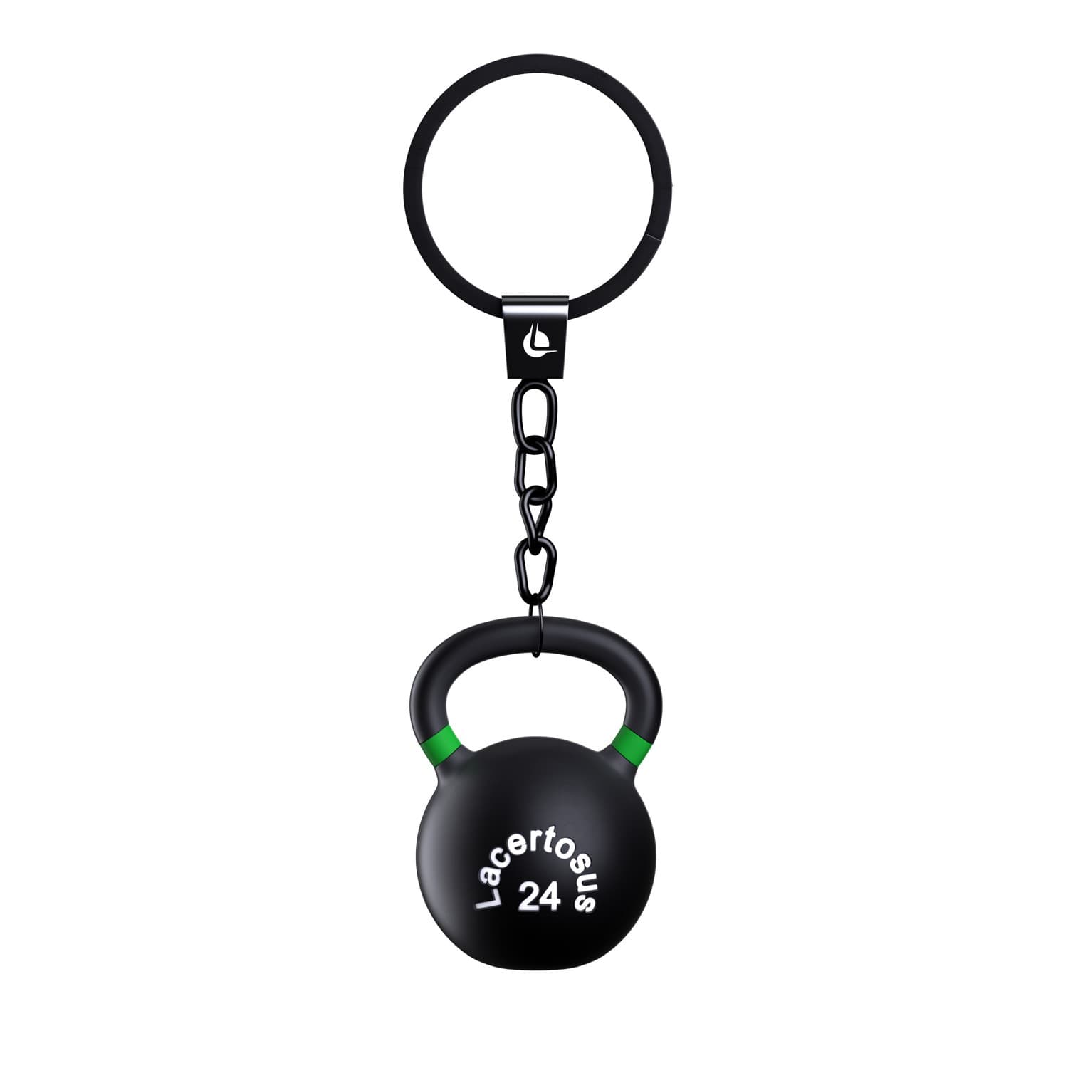 Portachiavi Lacertosus Kettlebell Russian Black — vista 1