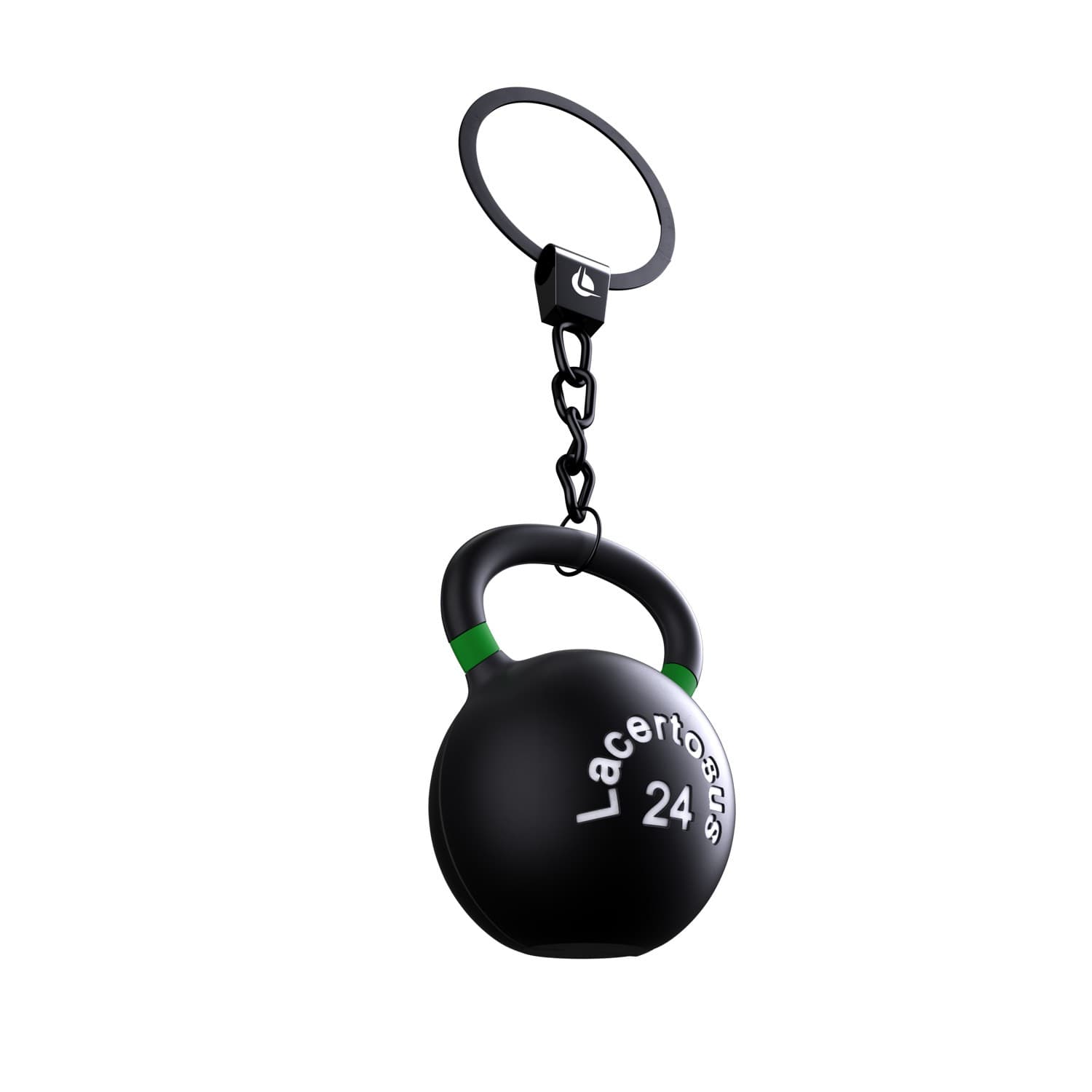 Portachiavi Lacertosus Kettlebell Russian Black — vista 2