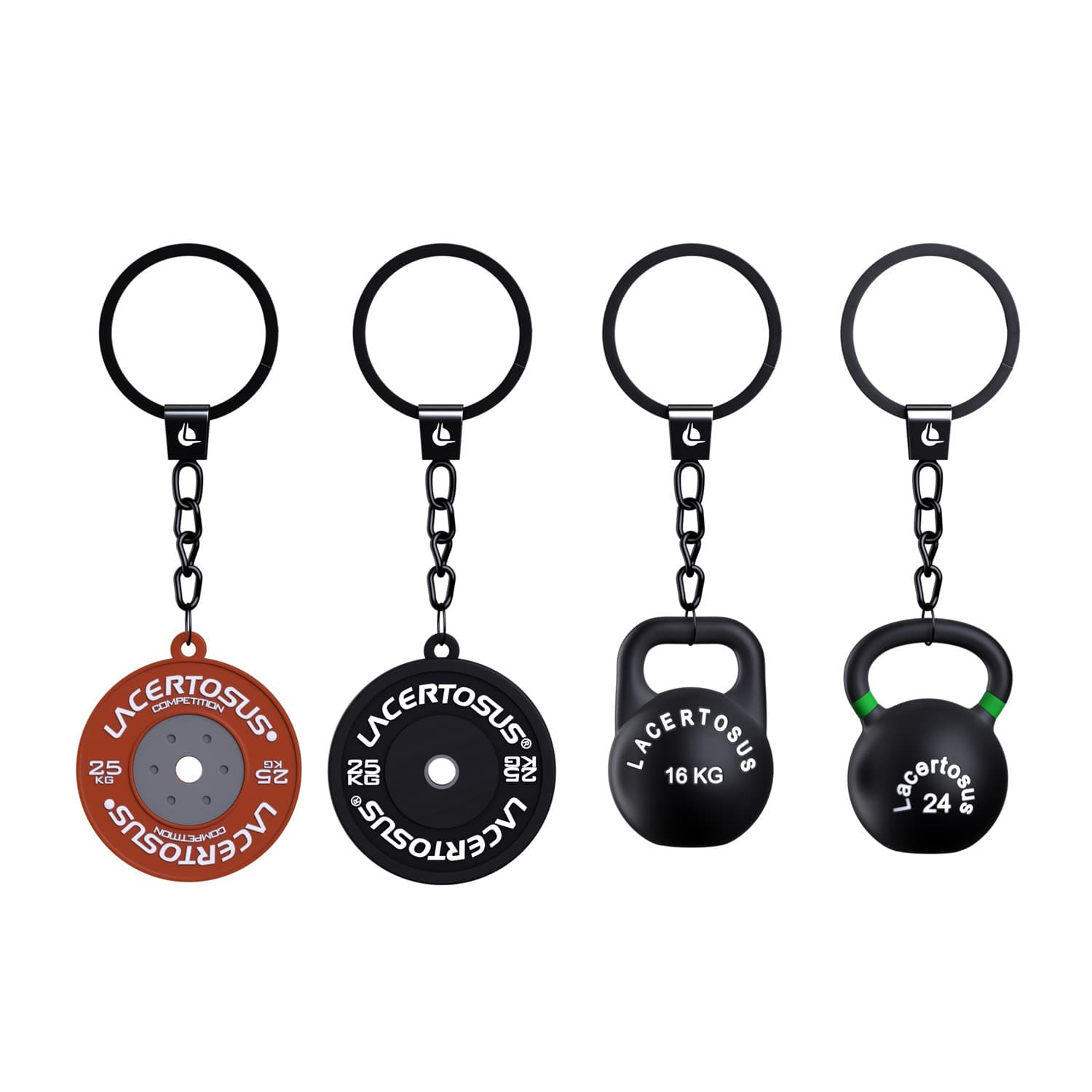 Portachiavi Lacertosus Kettlebell Russian Black — vista 3