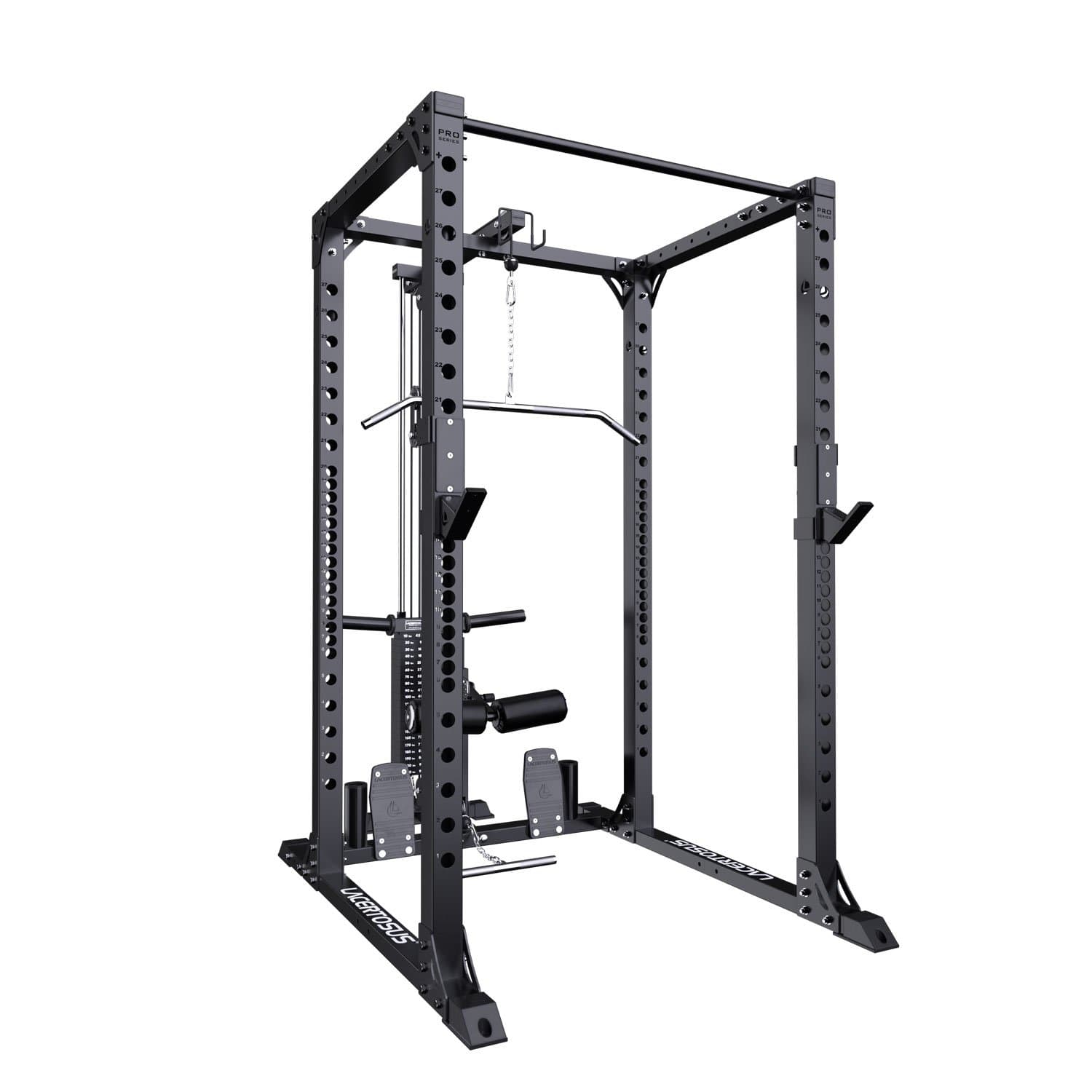 Lacertosus PRO Power Rack + Lat Machine Set 2
