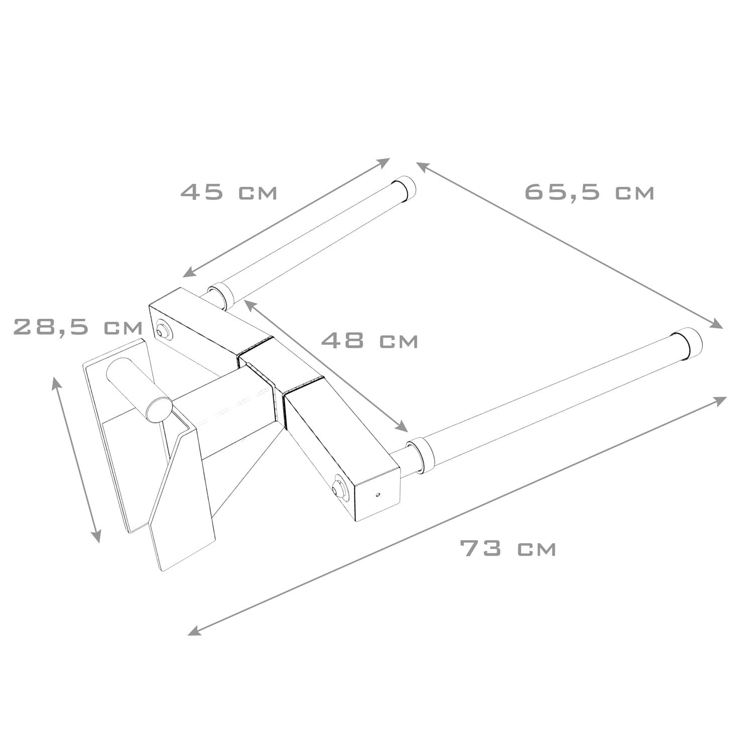 Dip Station per Pro Power Rack — vista 6