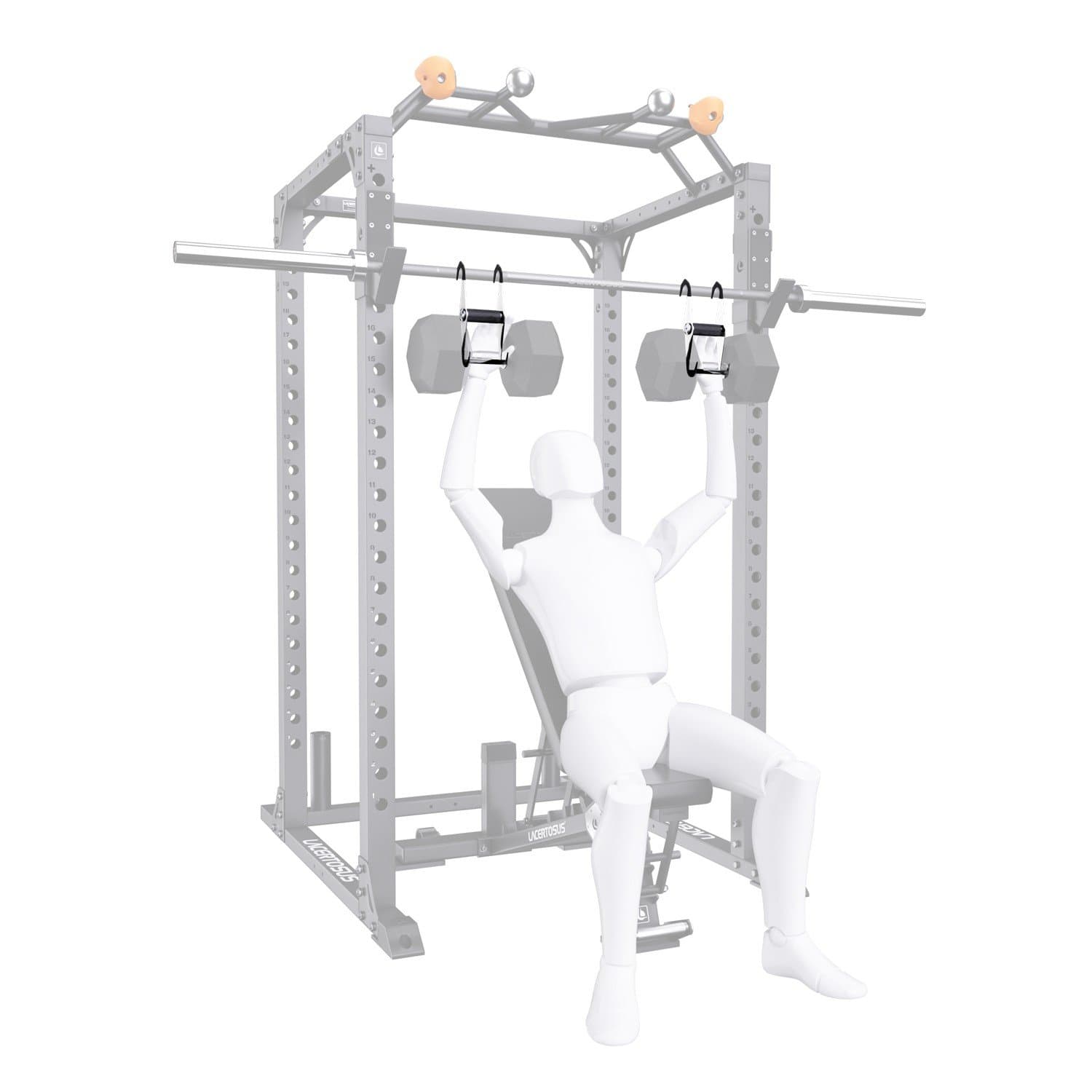 Ganci spotter PRO per manubri — vista 4